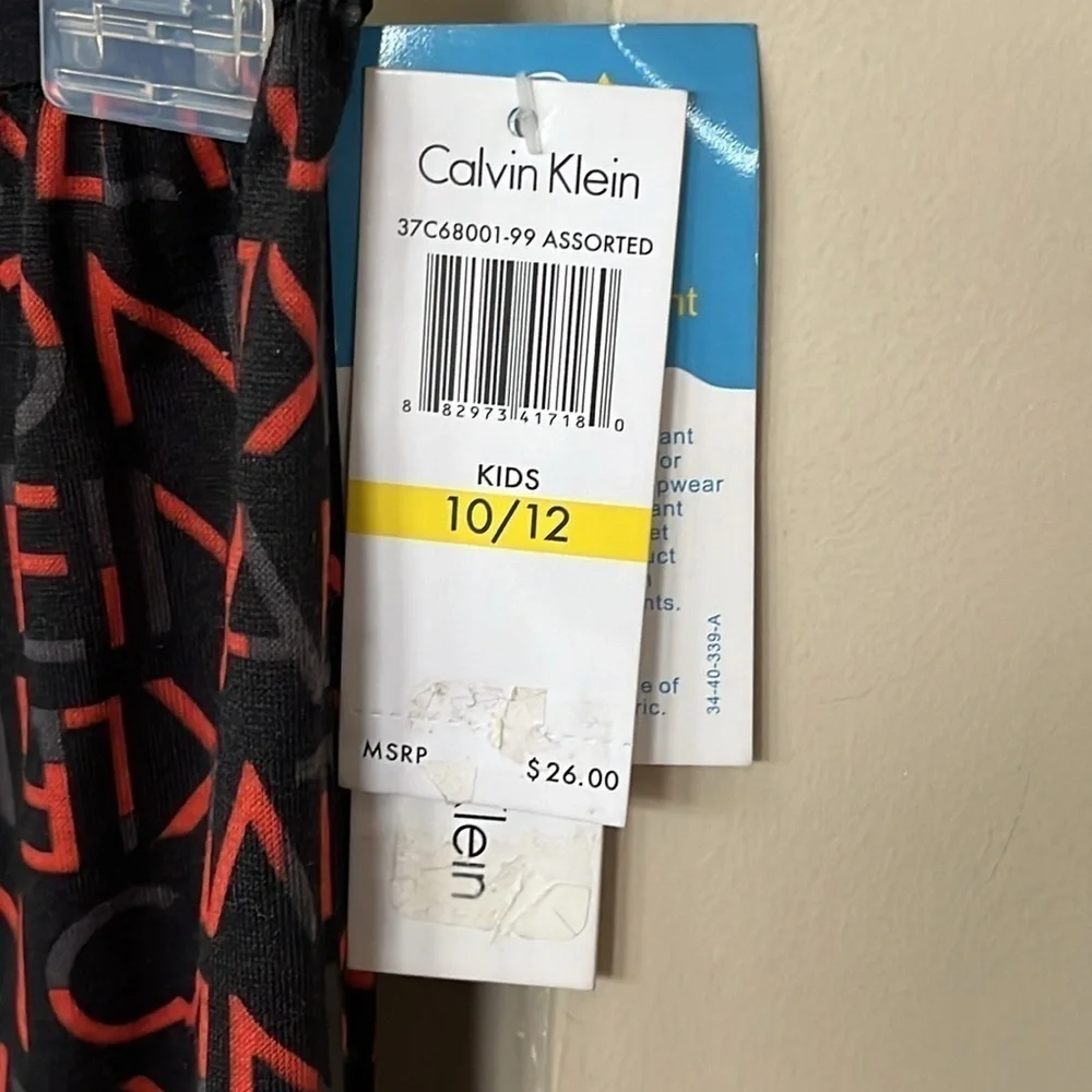 Brand New Calvin Klein Sleep Pants Flame Resistant Stretch Waist Pajama Bottom